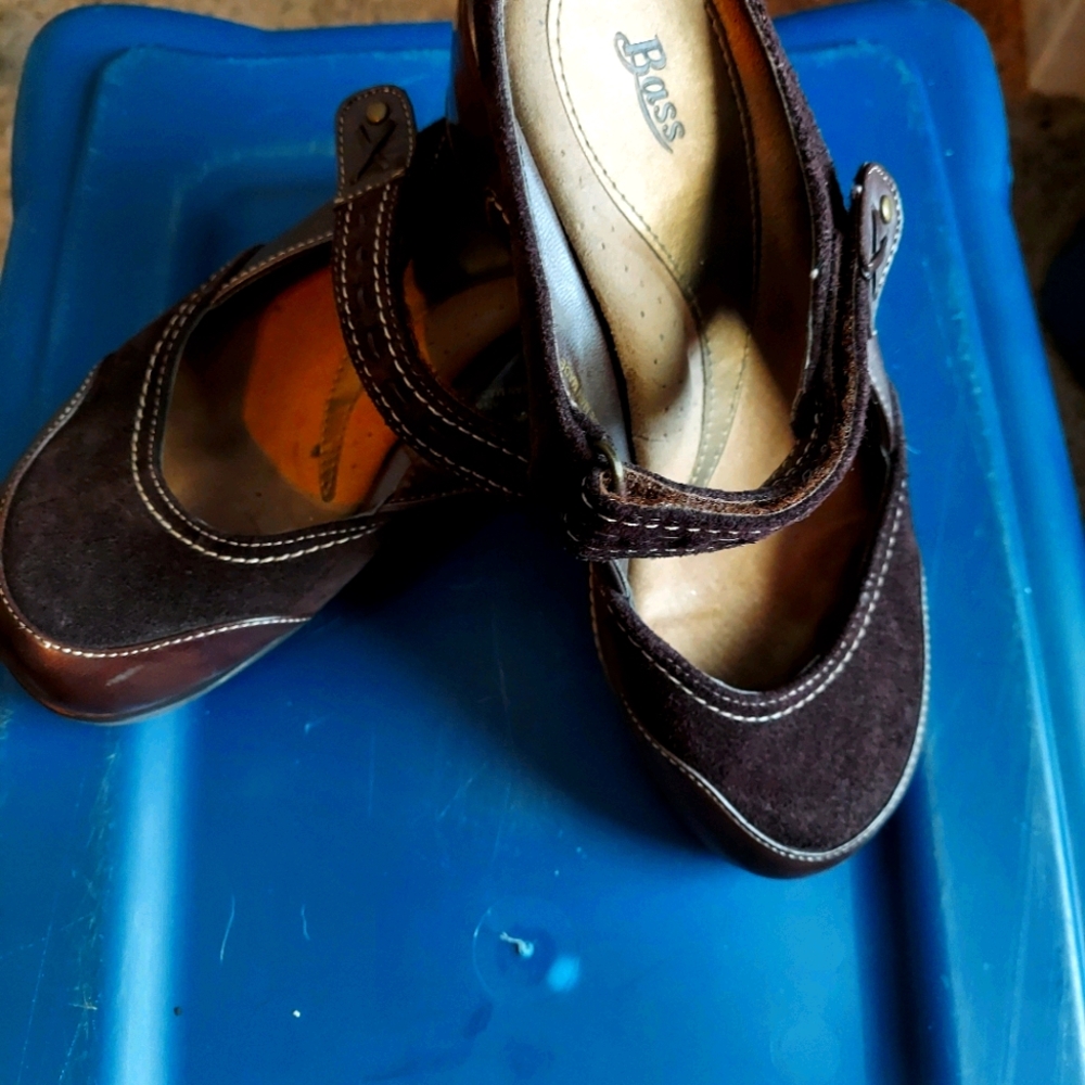 Women's Mary Jane Brown Leather & Suede Mary Jane